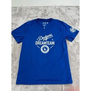 Los Angeles Dodgers #20 Dept Parks & Recreation Jersey by Majestic -Men XL New